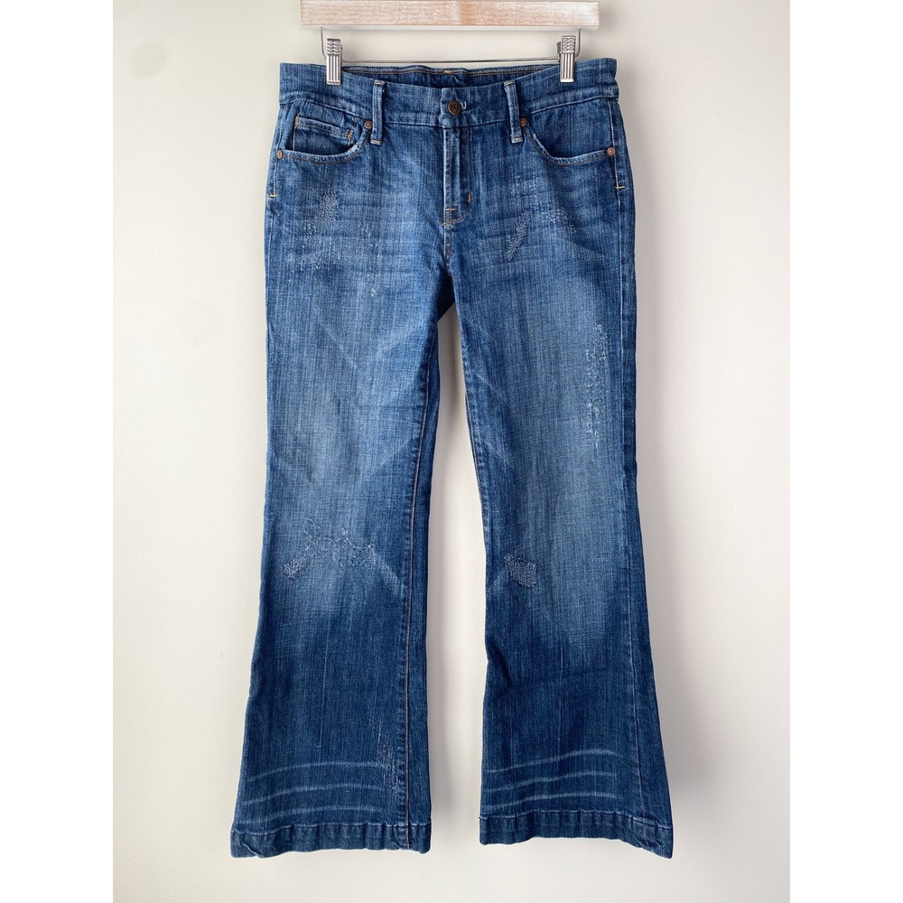 Citizens‎ of Humanity Women Danaway Jeans 31 Blue Low Rise Full Leg Flare Y2K
